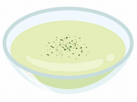 アスパラガスの冷製スープアス