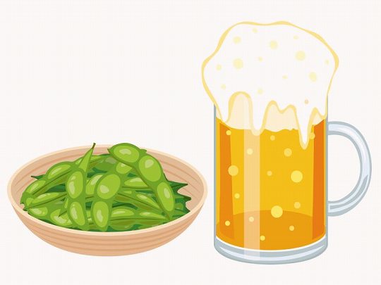 ビールと枝豆