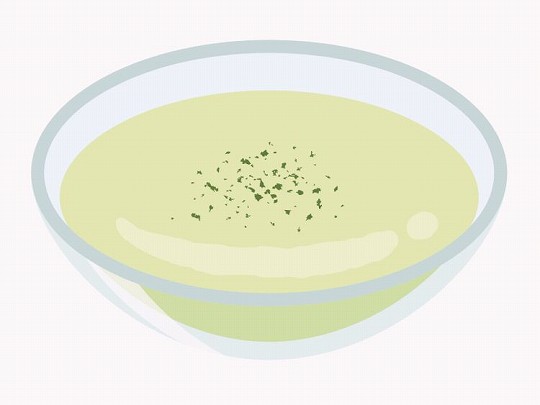 枝豆の冷製スープ