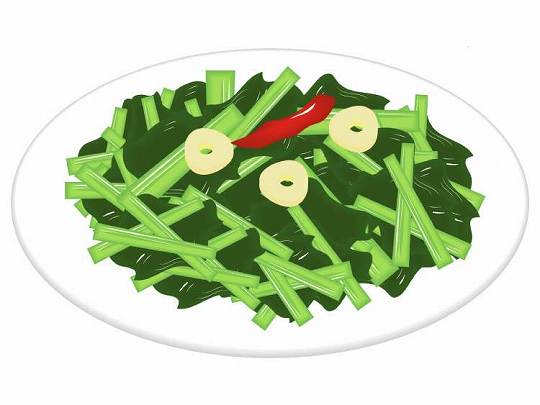 にんにく青菜炒め