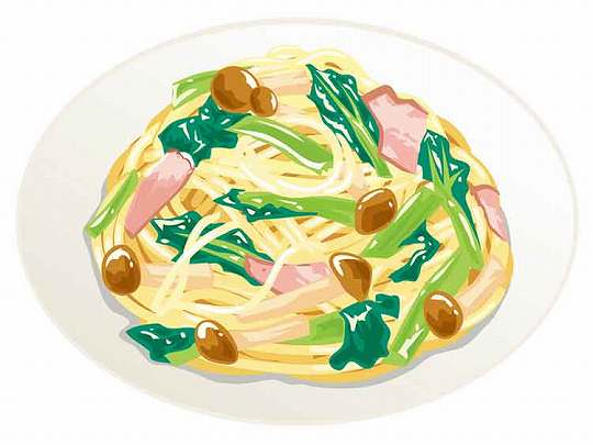 小松菜のパスタ