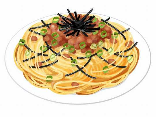 納豆スパゲッティ