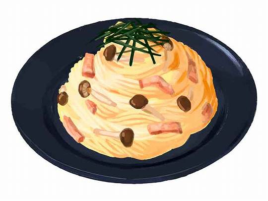 きのこのパスタ