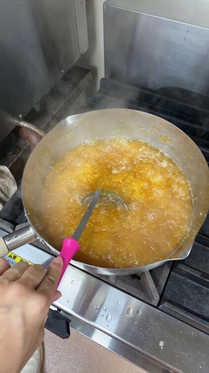 園庭で採れた「夏みかん」でジャムづくり　委託給食・自園給食