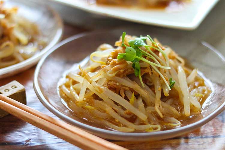 「もやしとツナのナムル」幼稚園・保育園の人気の給食レシピ（富喜屋オリジナル食育レシピ）